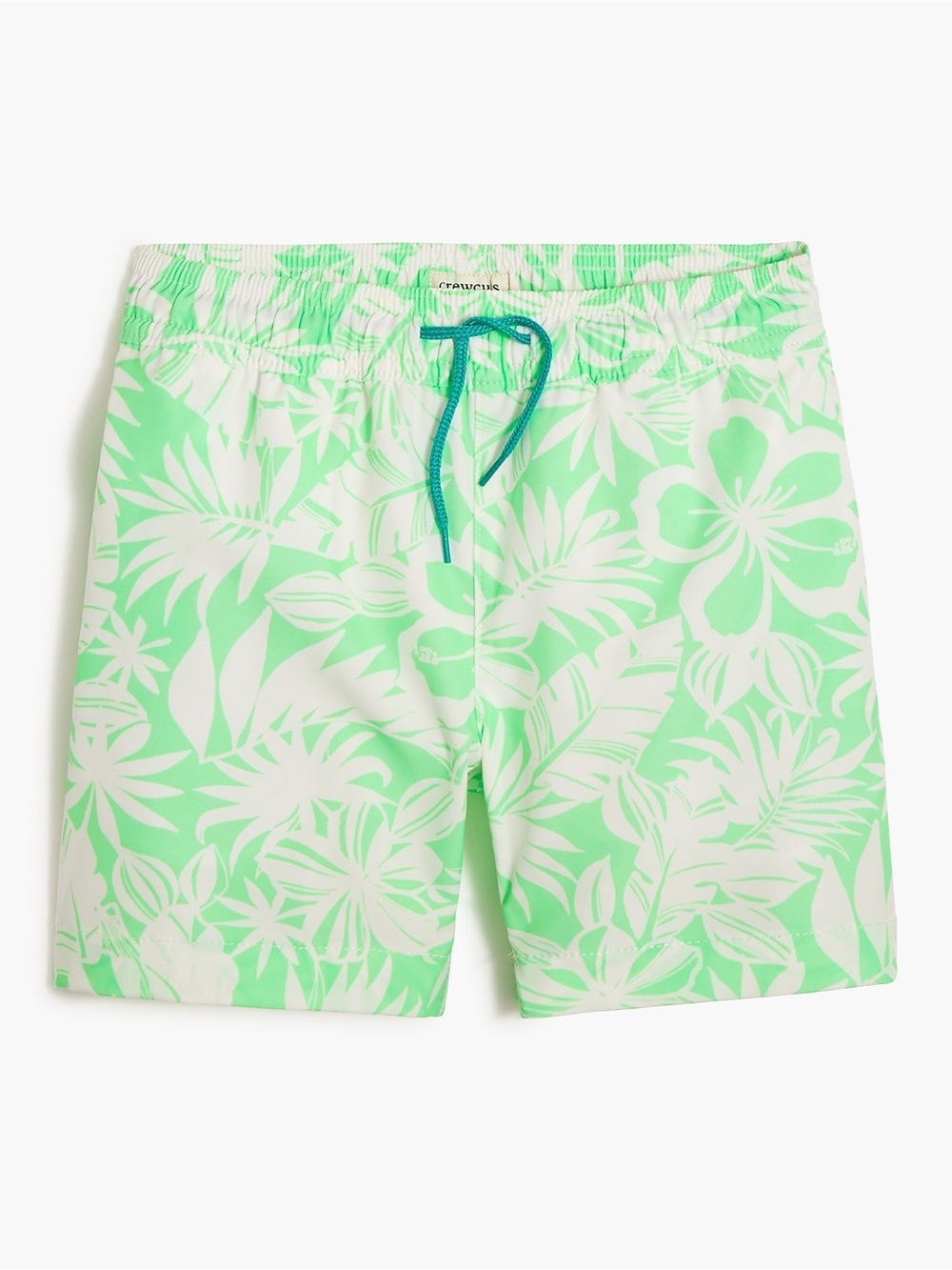 Crewcuts Boys' swim trunk palm print green size 16 y.o.